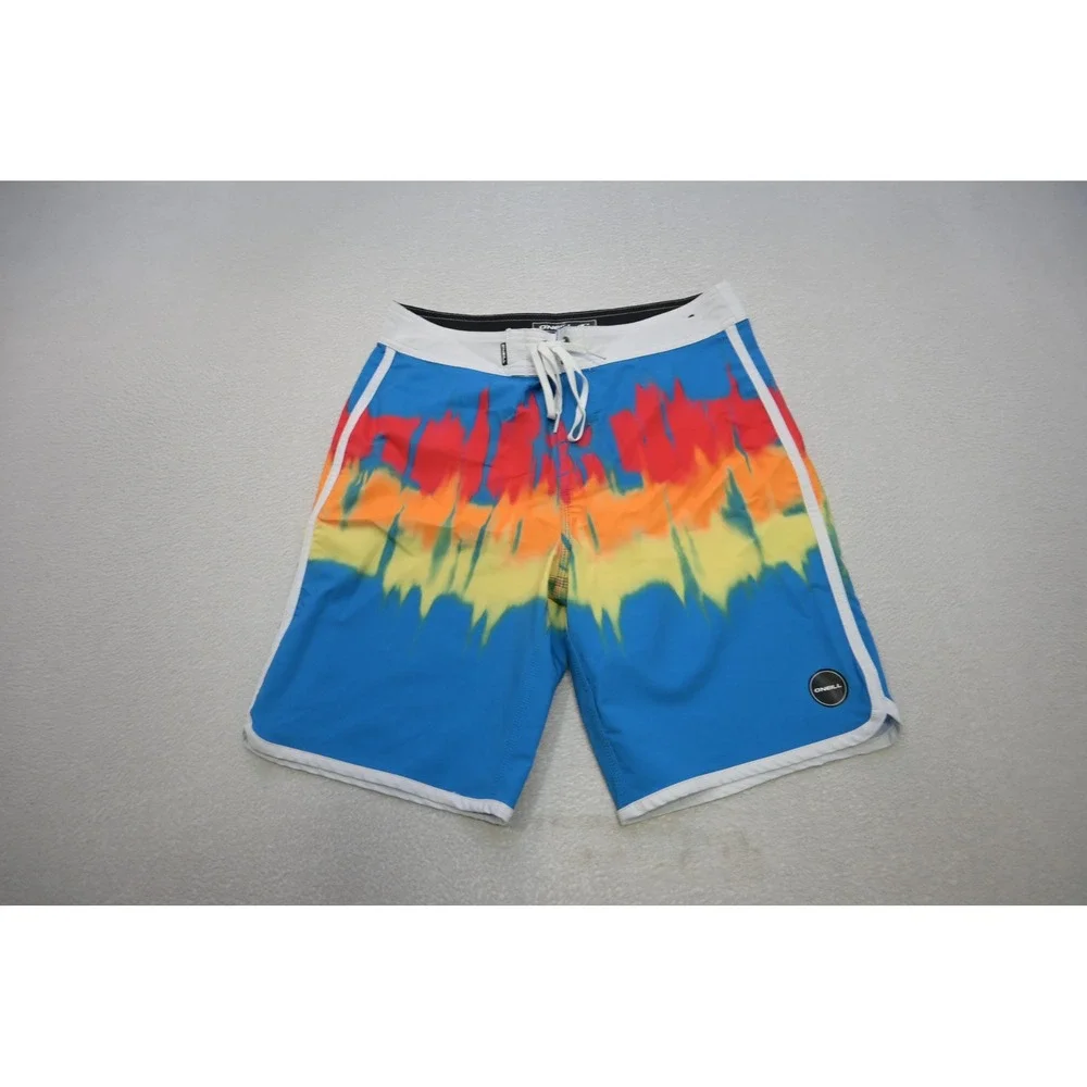 O'Neill Board Shorts Boys Size 28 Stretch Surf Excellent Hyperfreak Tie Dye